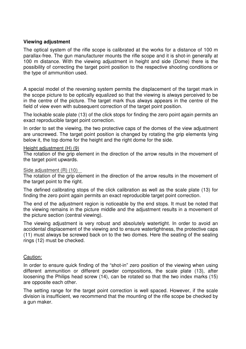 DOCTER DOCTER®unipoint 3-12x56 User Manual | Page 14 / 37