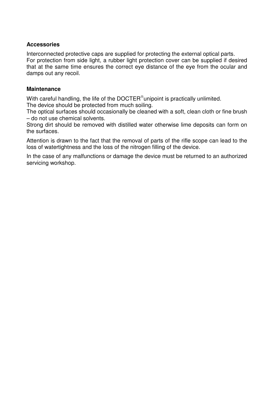 DOCTER DOCTER®unipoint 3-12x56 User Manual | Page 15 / 37