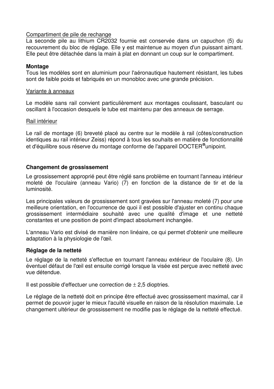 DOCTER DOCTER®unipoint 3-12x56 User Manual | Page 19 / 37
