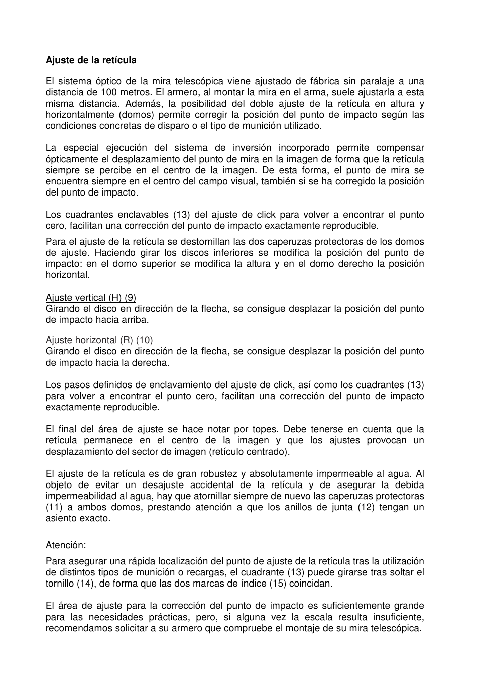 DOCTER DOCTER®unipoint 3-12x56 User Manual | Page 26 / 37