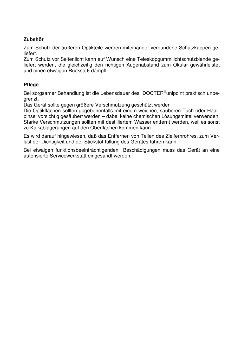 DOCTER DOCTER®unipoint 3-12x56 User Manual | Page 9 / 37