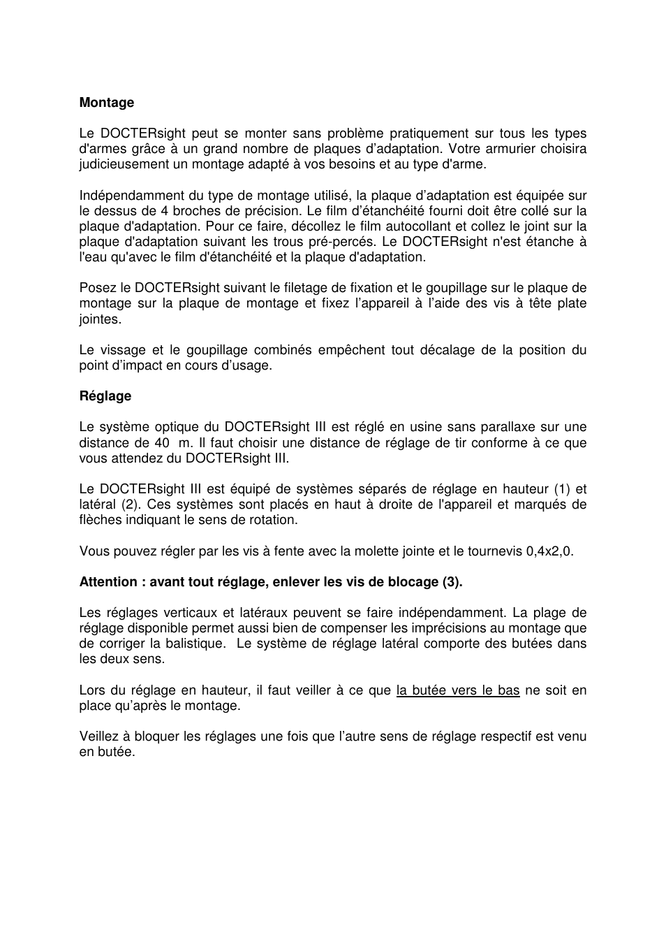 DOCTER DOCTER®sight III User Manual | Page 22 / 47