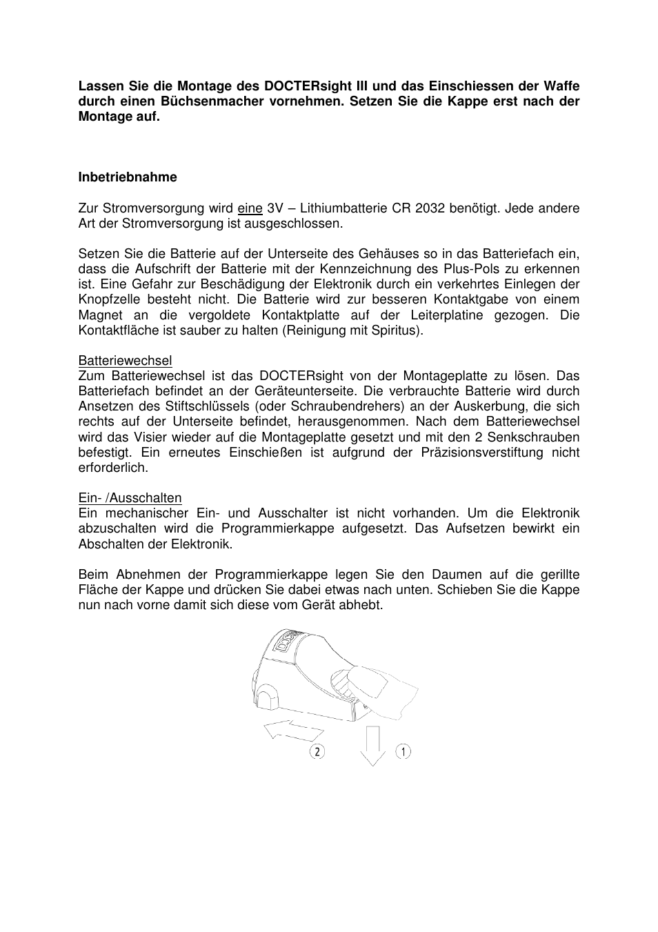 DOCTER DOCTER®sight III User Manual | Page 5 / 47