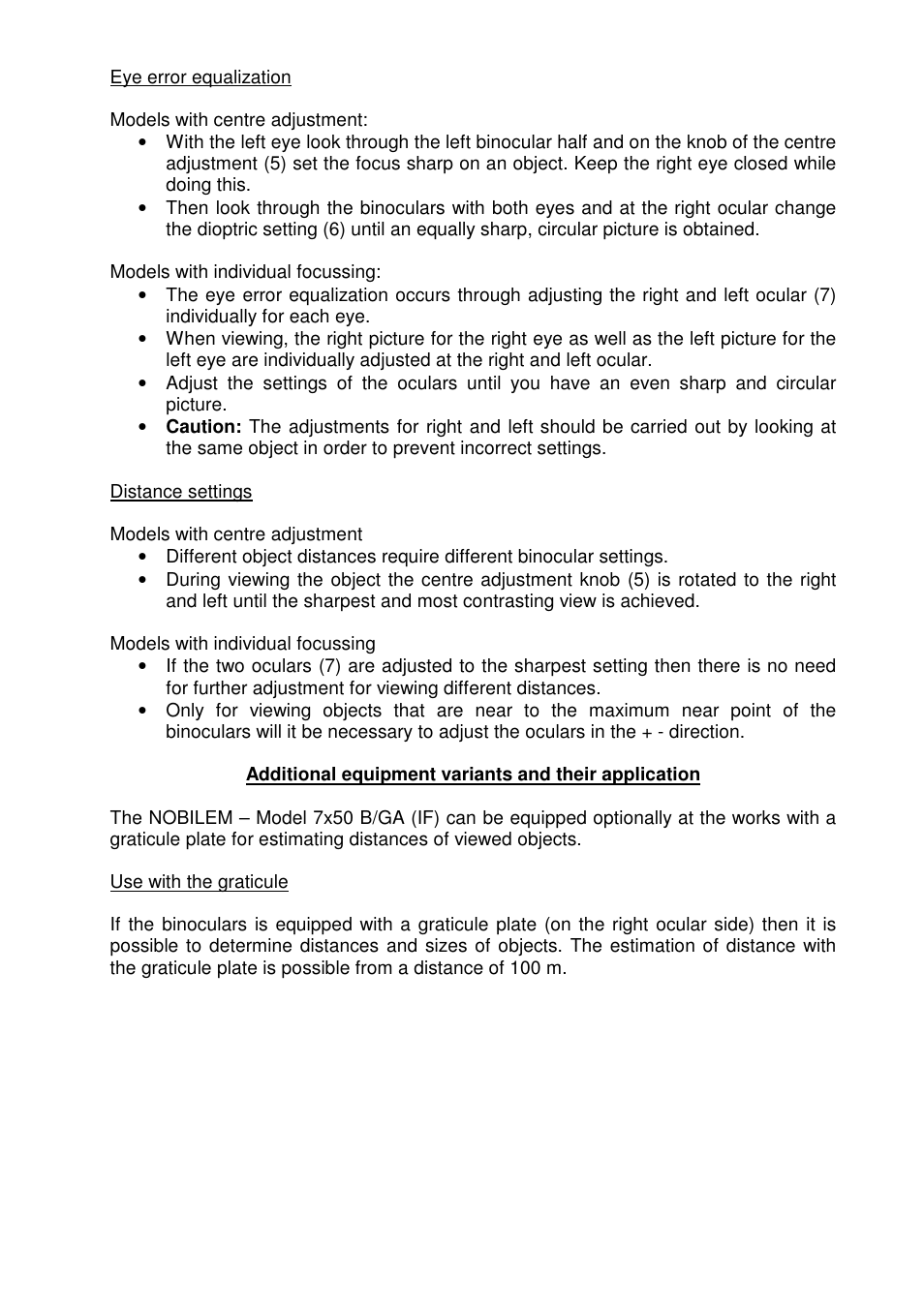 DOCTER NOBILEM 7 x 50 NAVIDOC User Manual | Page 11 / 31