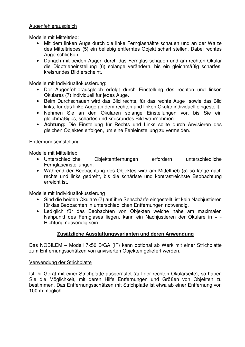DOCTER NOBILEM 7 x 50 NAVIDOC User Manual | Page 6 / 31