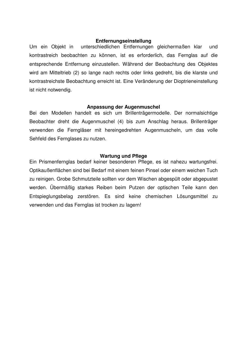 DOCTER DOCTER®8x58 B/CF User Manual | Page 5 / 8