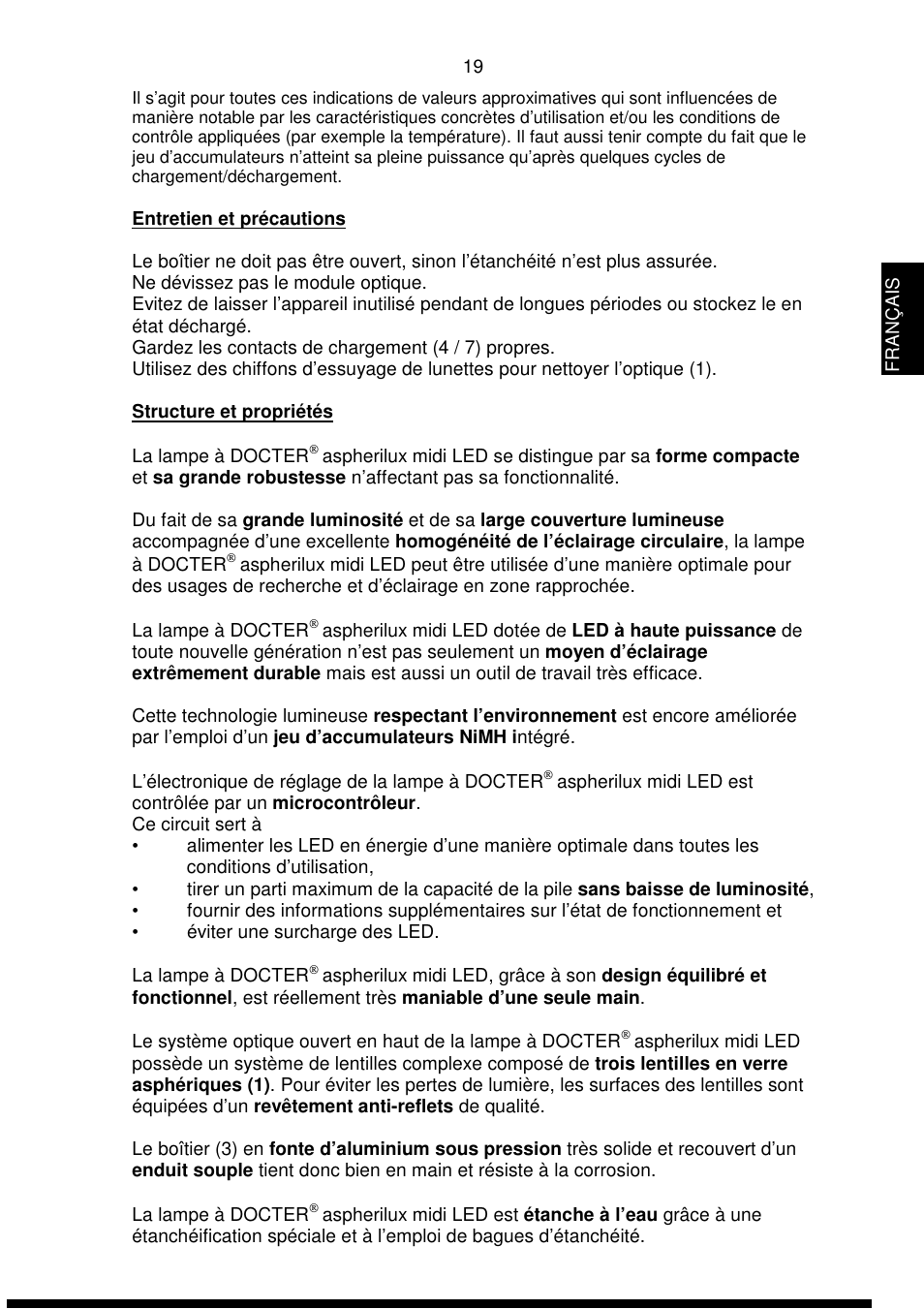 DOCTER DOCTER®aspherilux midi LED User Manual | Page 19 / 42