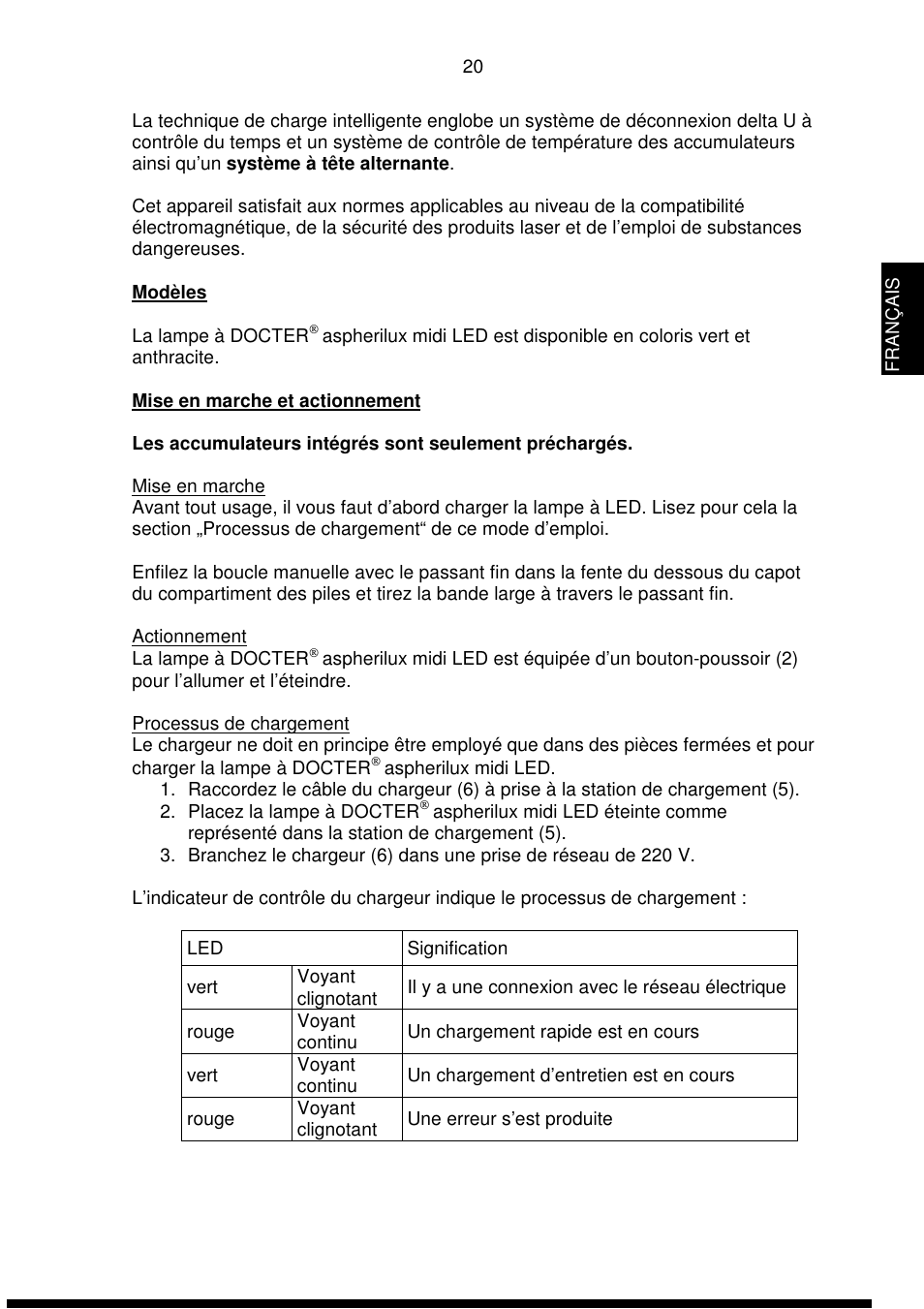 DOCTER DOCTER®aspherilux midi LED User Manual | Page 20 / 42