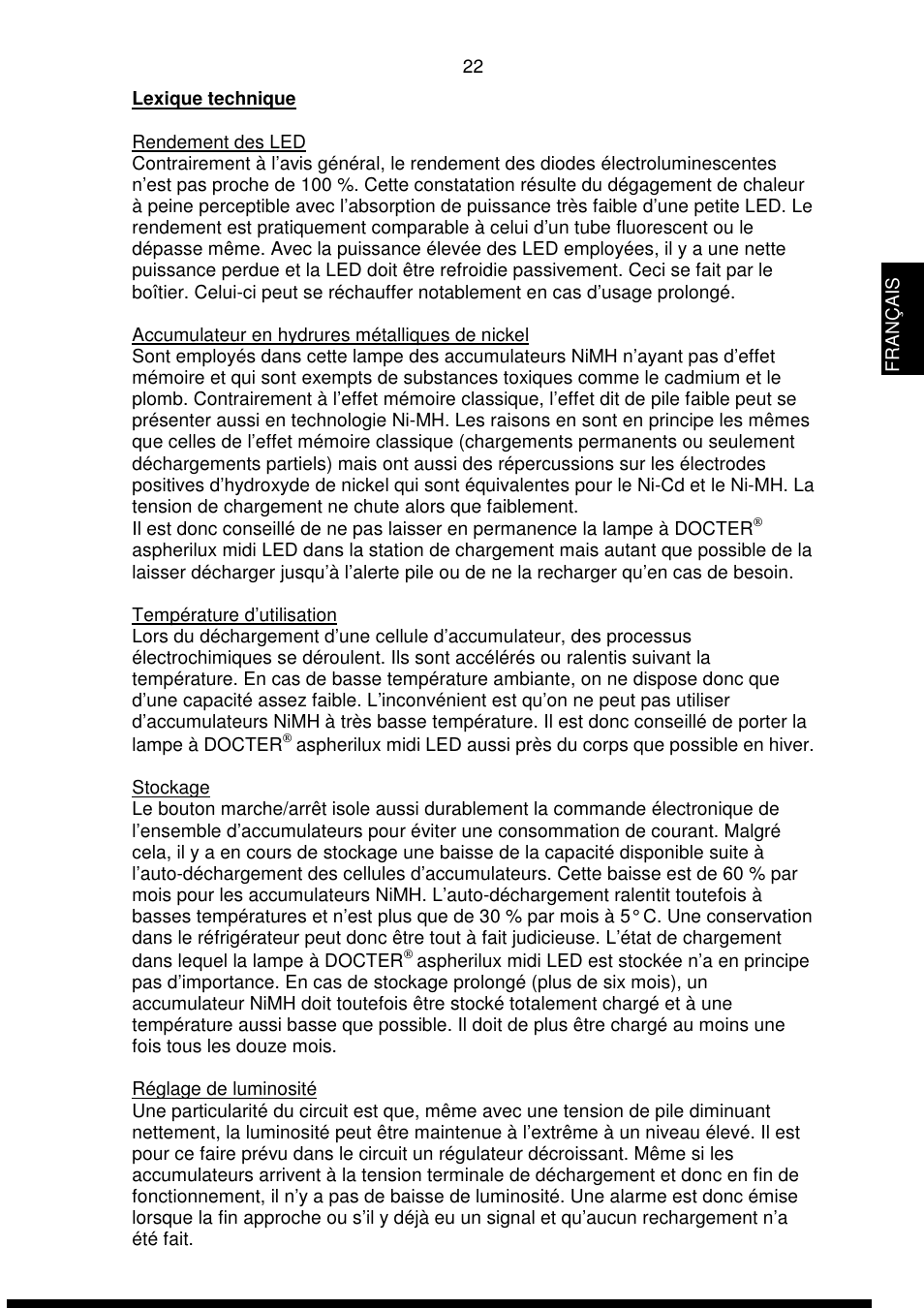DOCTER DOCTER®aspherilux midi LED User Manual | Page 22 / 42