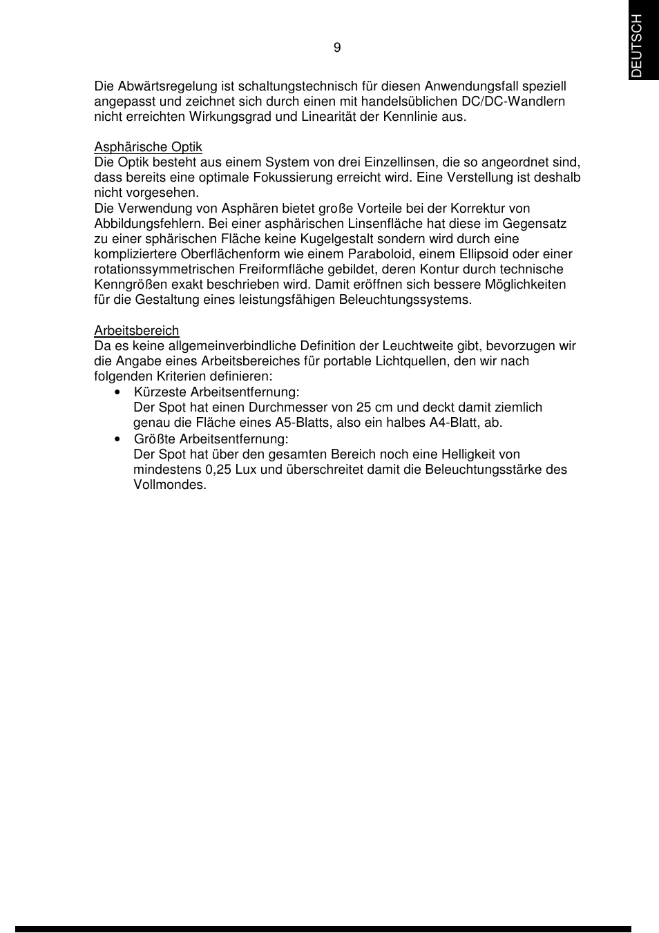 DOCTER DOCTER®aspherilux midi LED User Manual | Page 9 / 42