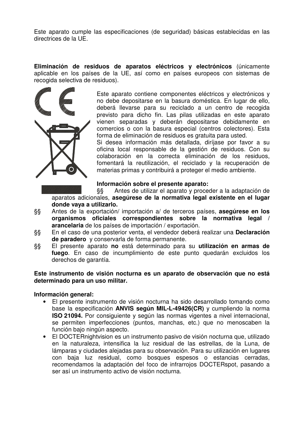 DOCTER DOCTER®nightvision 1x24 User Manual | Page 40 / 54