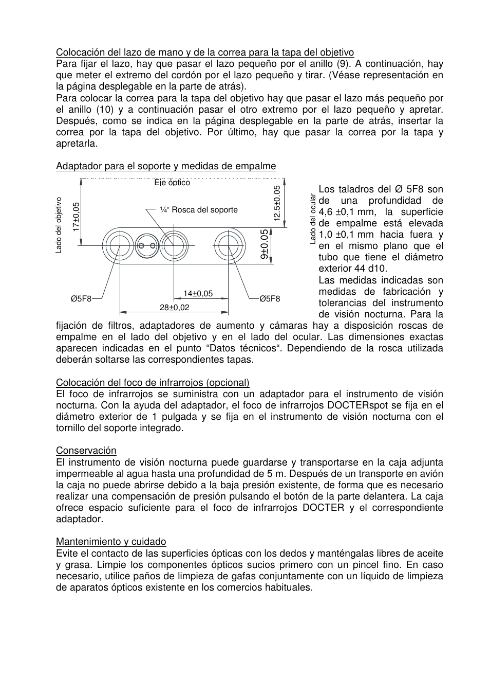 DOCTER DOCTER®nightvision 1x24 User Manual | Page 46 / 54