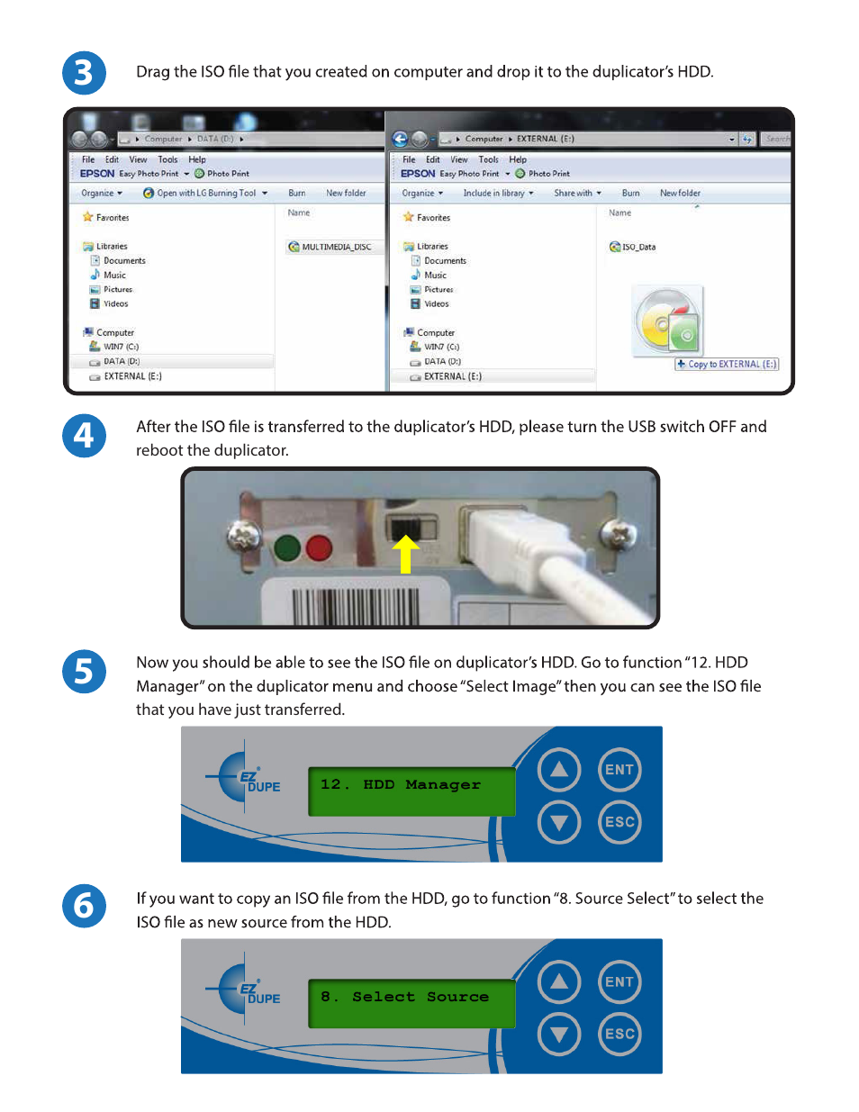 EZ Dupe 2 Copy ISO SATA CD/DVD w/500 HDD + USB User Manual | Page 2 / 3