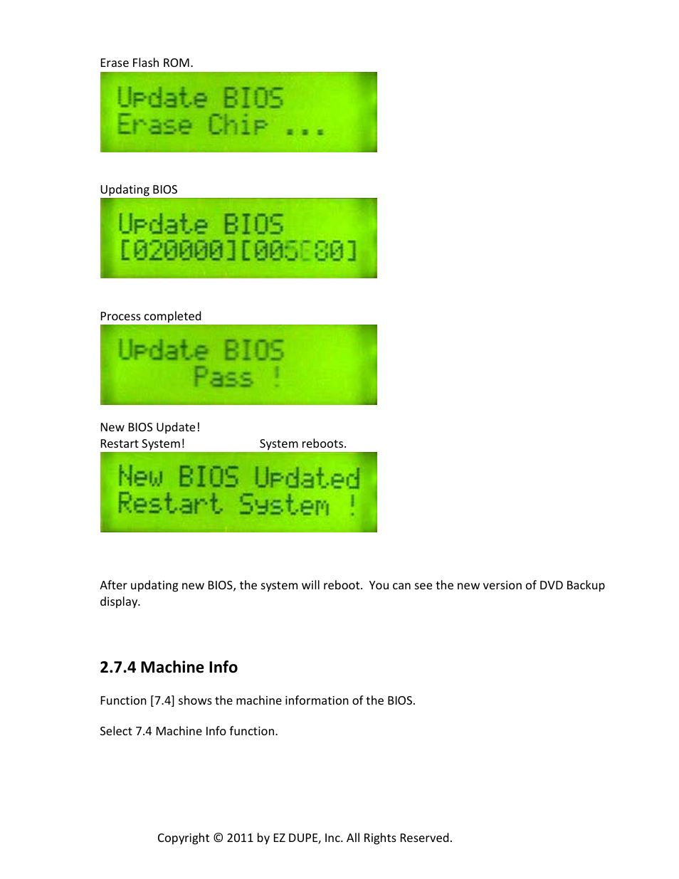 4 machine info | EZ Dupe Ultra Slim Coach DVD/CD Duplicator Slim Tote Bag User Manual | Page 17 / 23