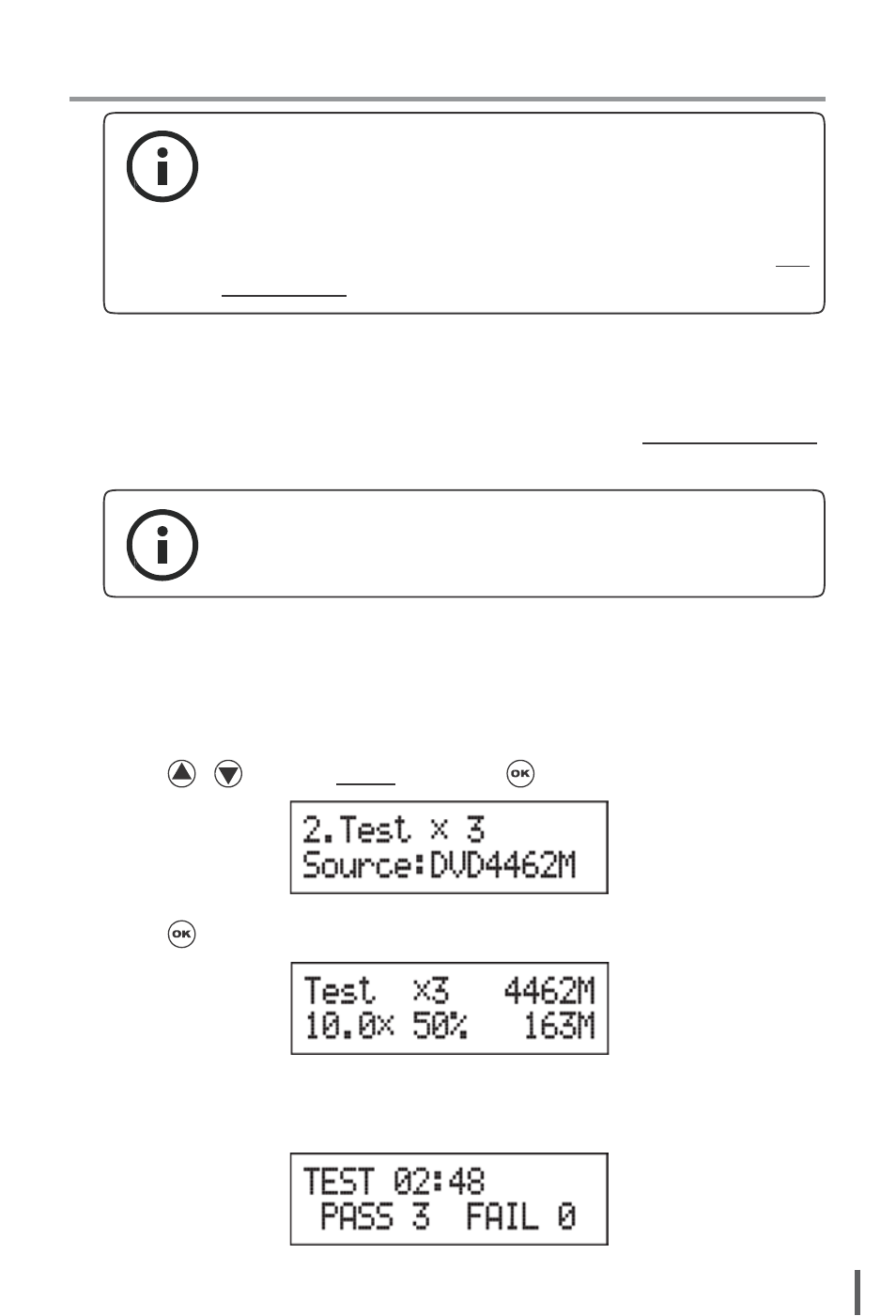 Ii. function introduction, Test | EZ Dupe Multi-Format 1 Copy Duplicator User Manual | Page 25 / 43