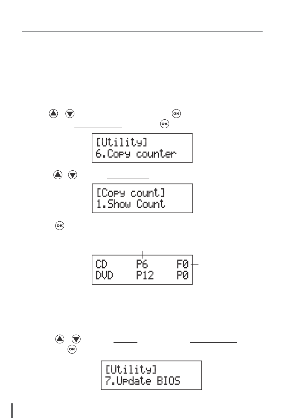 Ii. function introduction, 6. copy counter, 7. update bios | EZ Dupe Multi-Format 1 Copy Duplicator User Manual | Page 32 / 43