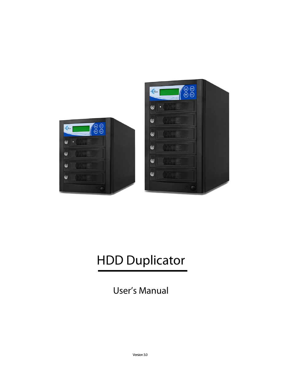 EZ Dupe 5 Copy 3.5" SATA Hard drive Duplicator copies up to 60MB/s. Adapter is needed for 2.5 SATA HDD" User Manual | 21 pages