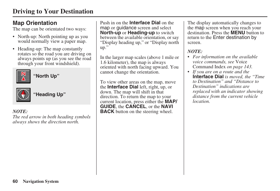 Driving to your destination | Acura 2008 RDX 31STK810 User Manual | Page 61 / 161