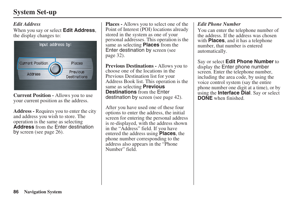 System set-up | Acura 2008 RDX 31STK810 User Manual | Page 87 / 161