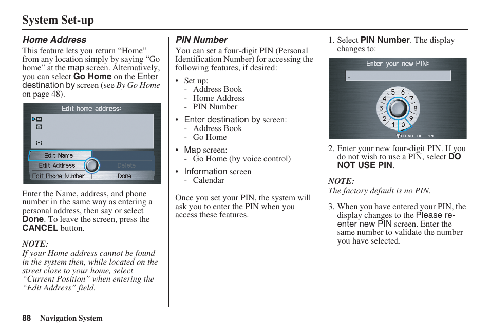 System set-up | Acura 2008 RDX 31STK810 User Manual | Page 89 / 161