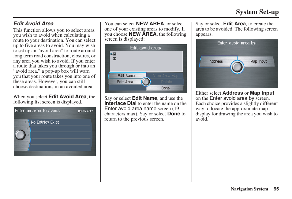 System set-up | Acura 2008 RDX 31STK810 User Manual | Page 96 / 161