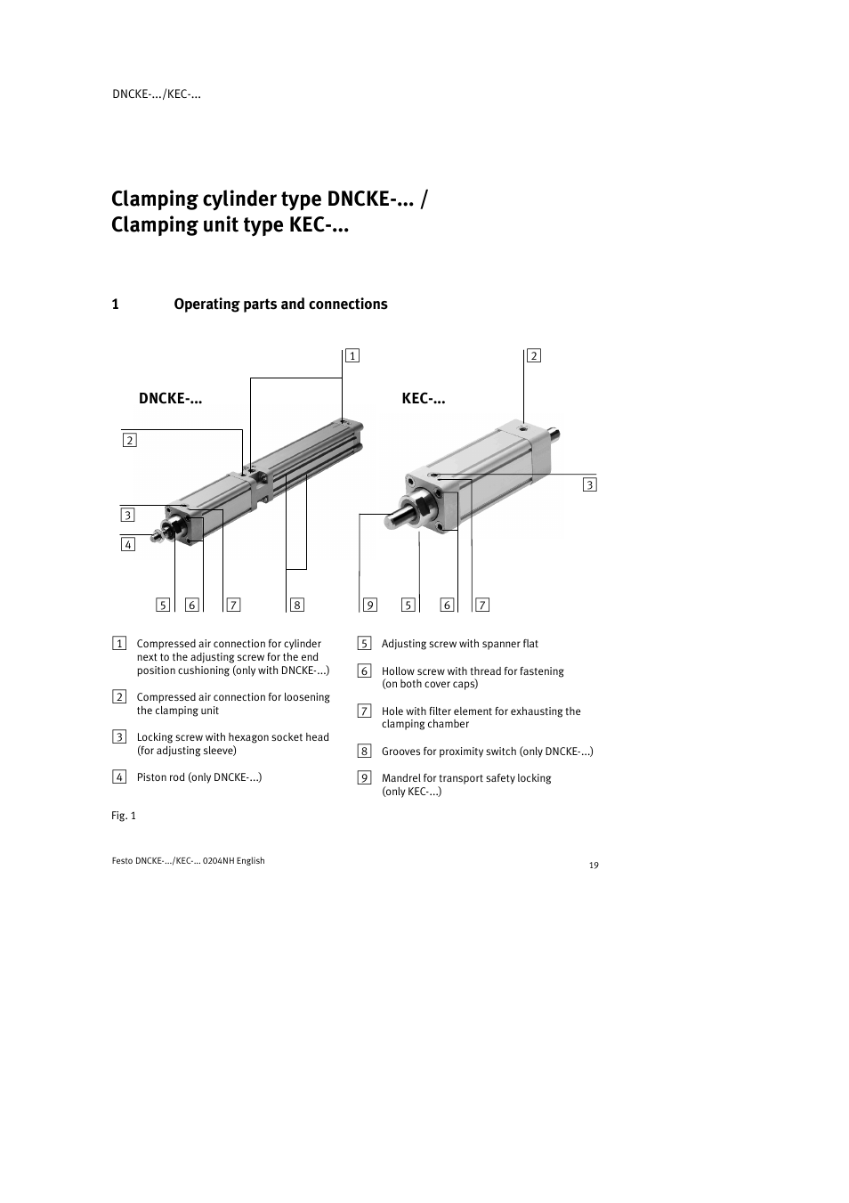 Festo Фиксаторы KPE User Manual | Page 19 / 100