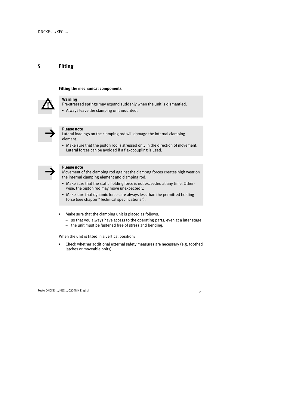 5fitting | Festo Фиксаторы KPE User Manual | Page 23 / 100