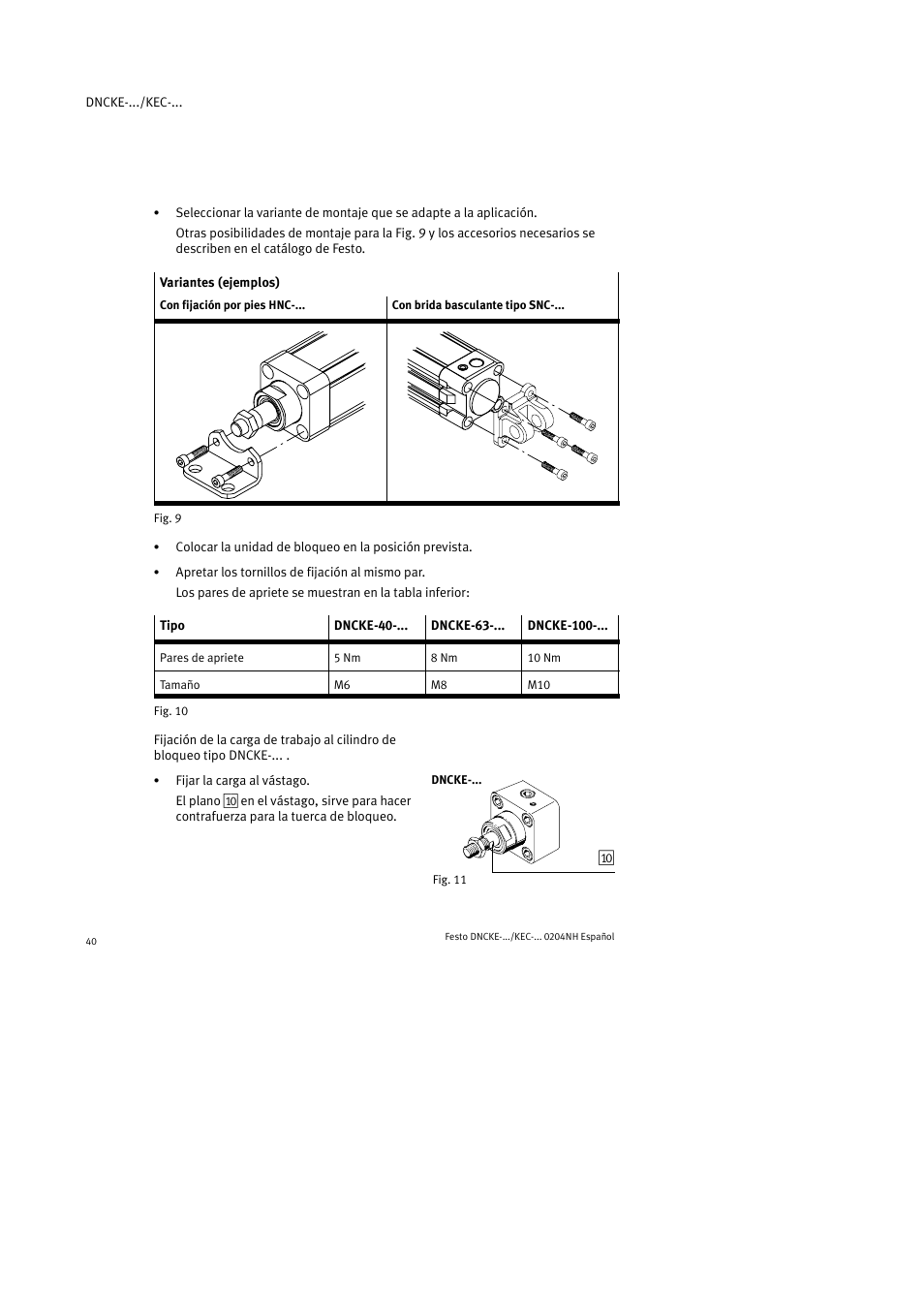Festo Фиксаторы KPE User Manual | Page 40 / 100
