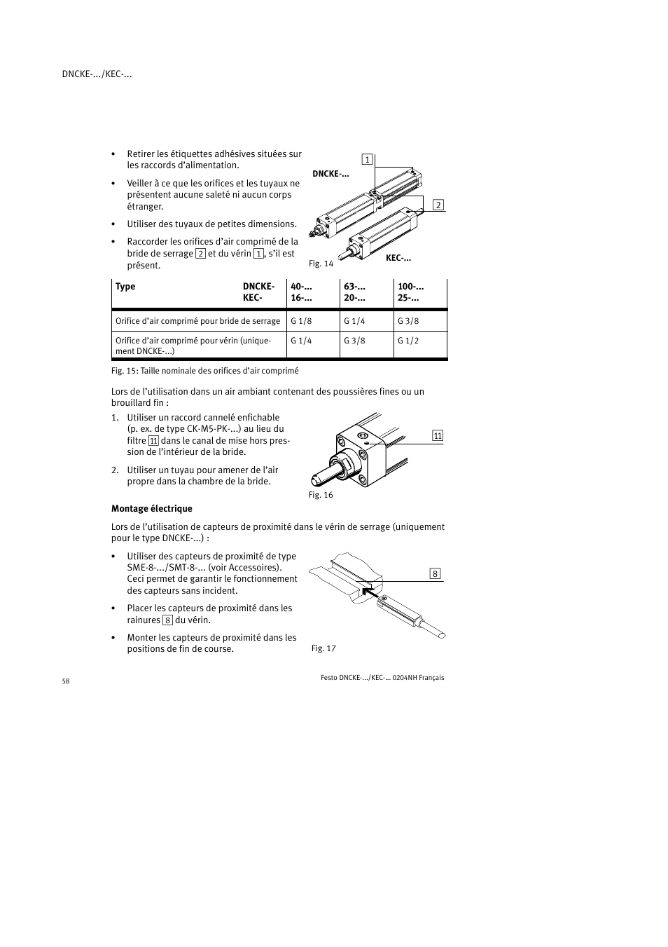 Festo Фиксаторы KPE User Manual | Page 58 / 100