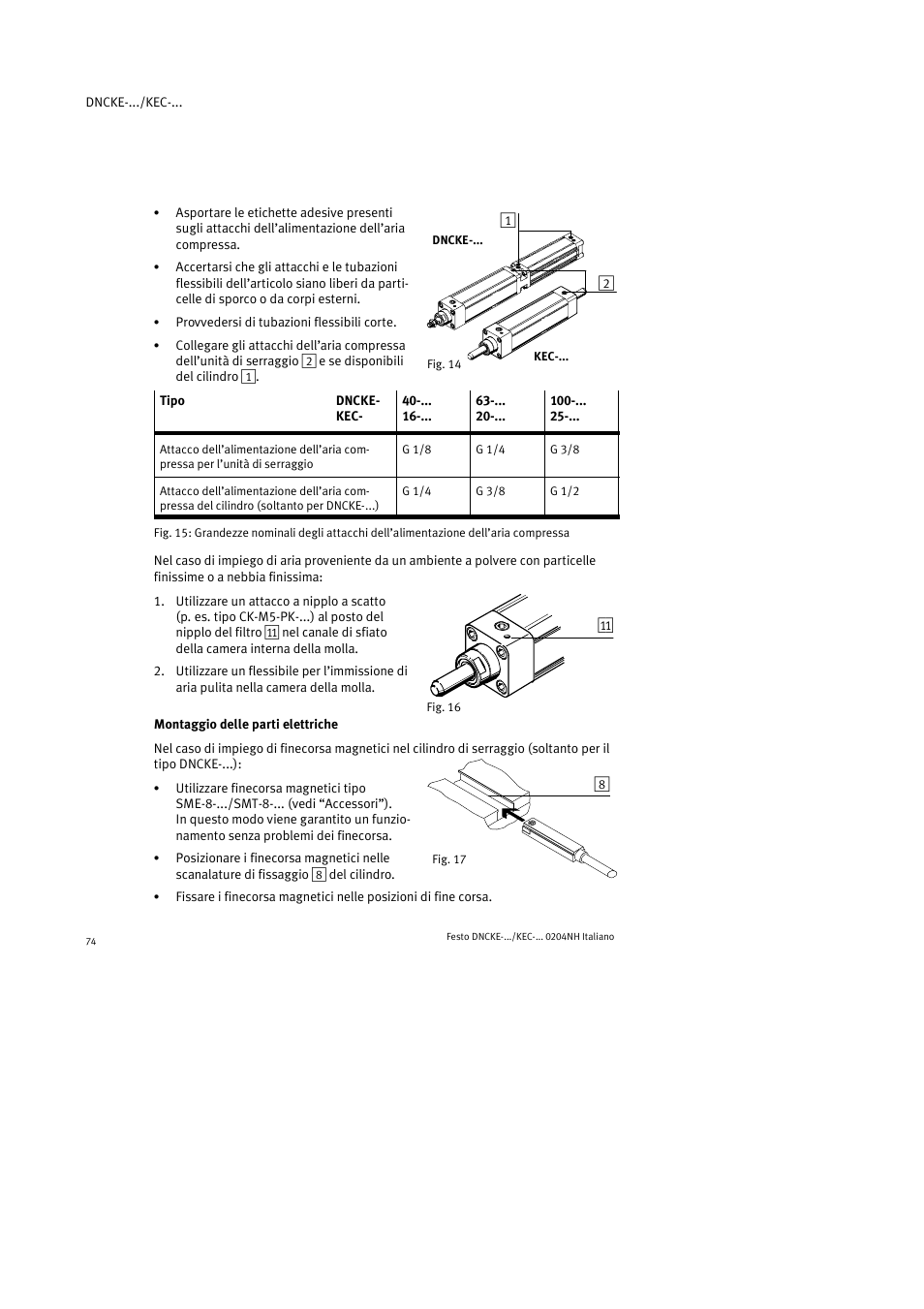 Festo Фиксаторы KPE User Manual | Page 74 / 100