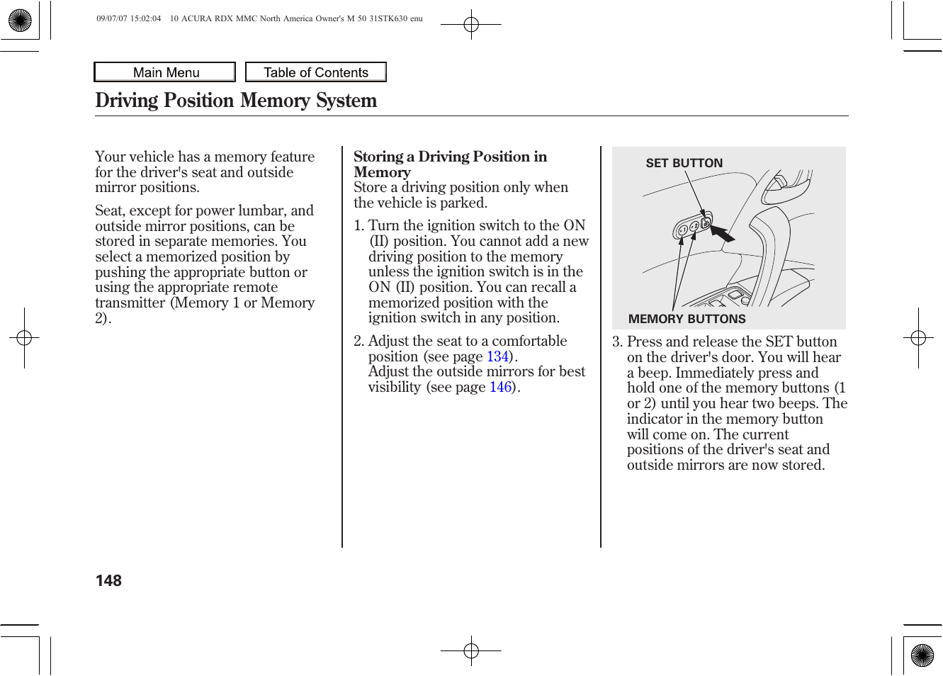 2010 rdx | Acura 2010 RDX User Manual | Page 152 / 514