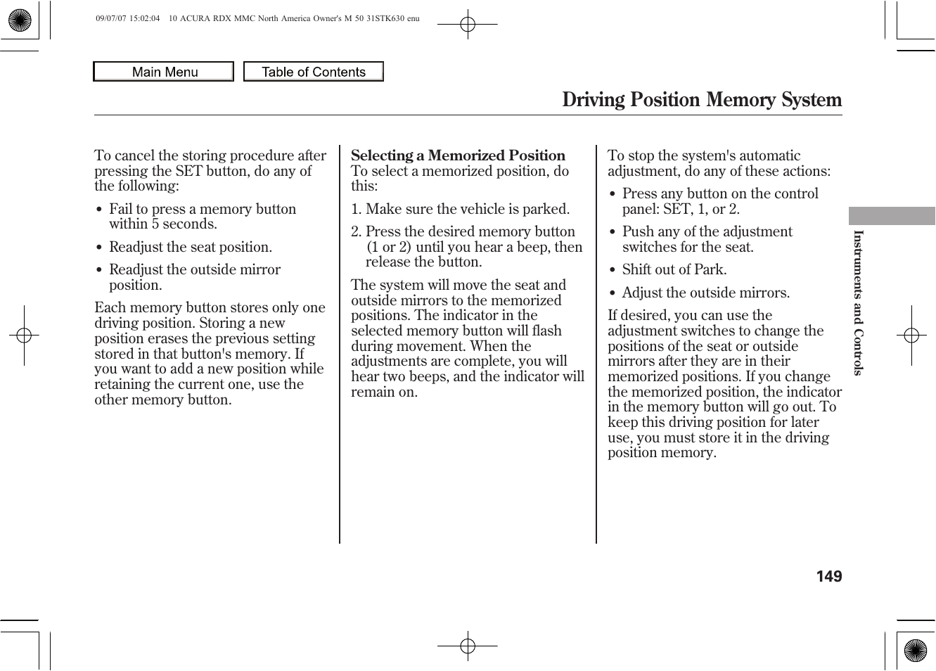 2010 rdx | Acura 2010 RDX User Manual | Page 153 / 514