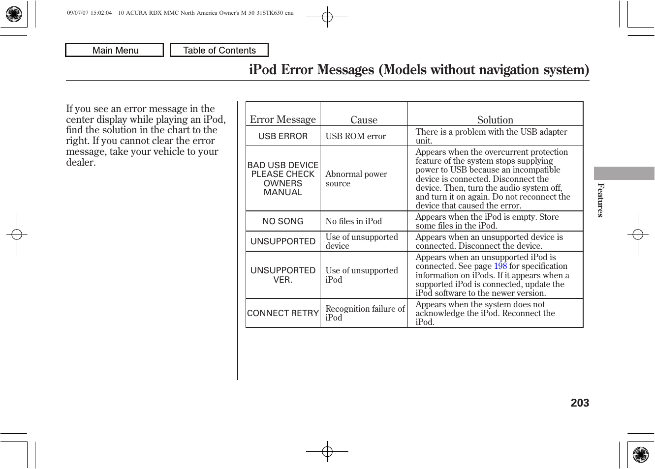 2010 rdx | Acura 2010 RDX User Manual | Page 207 / 514