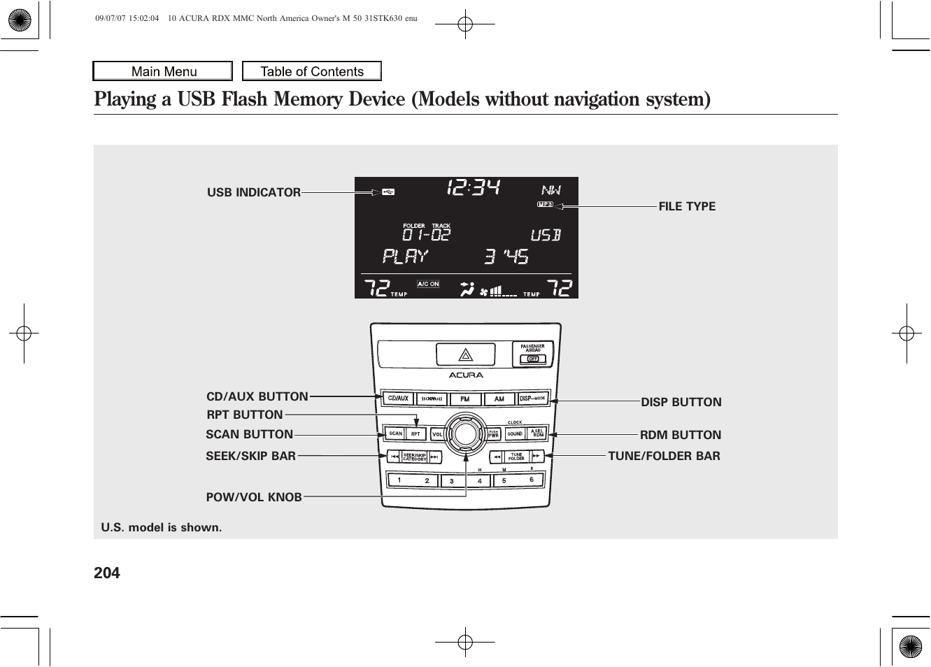 2010 rdx | Acura 2010 RDX User Manual | Page 208 / 514