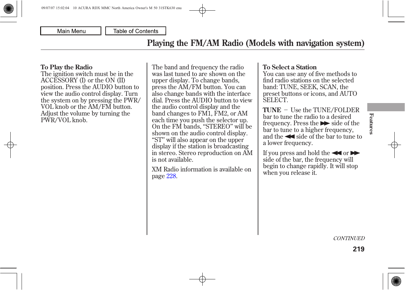 2010 rdx | Acura 2010 RDX User Manual | Page 223 / 514