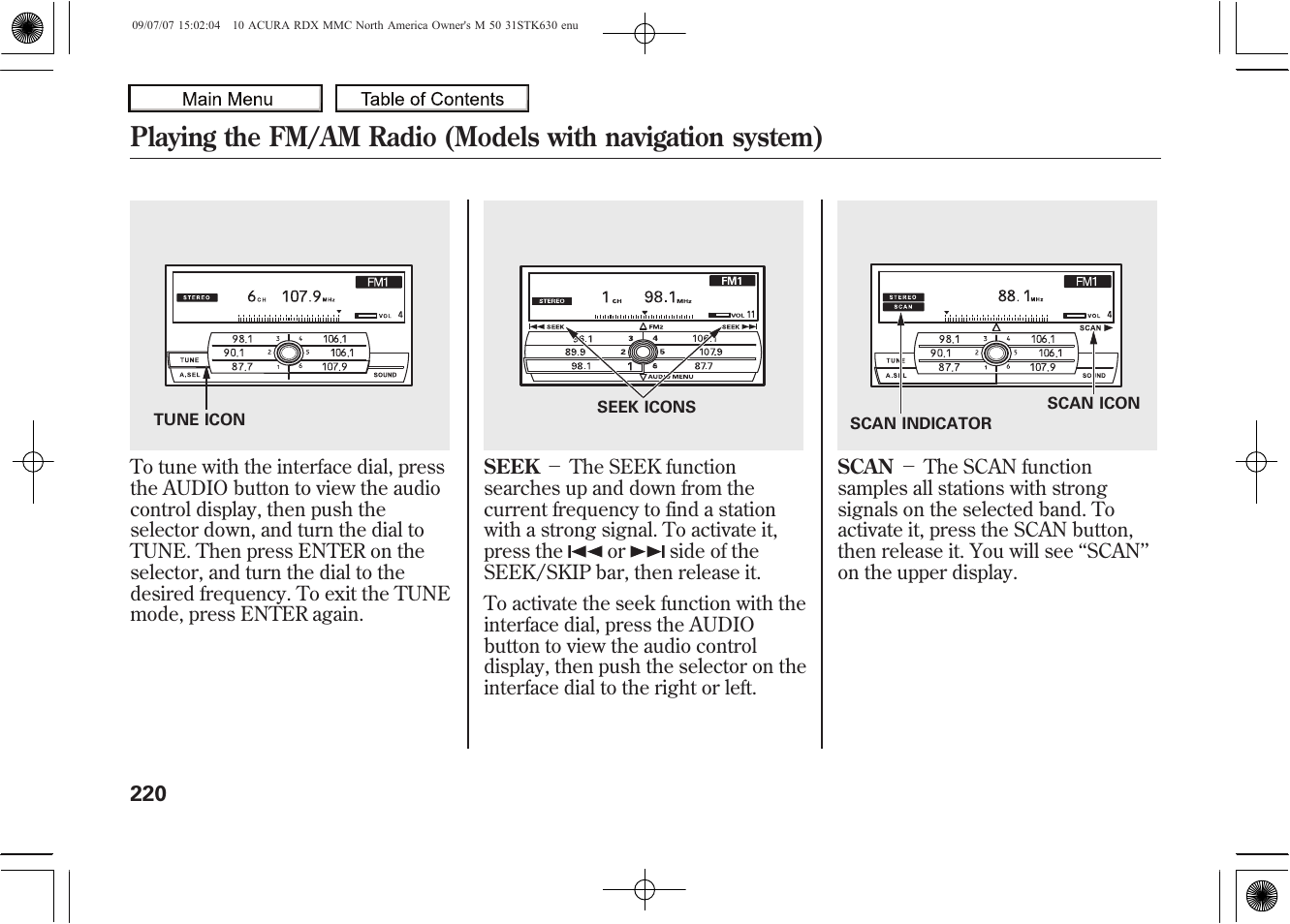 2010 rdx | Acura 2010 RDX User Manual | Page 224 / 514