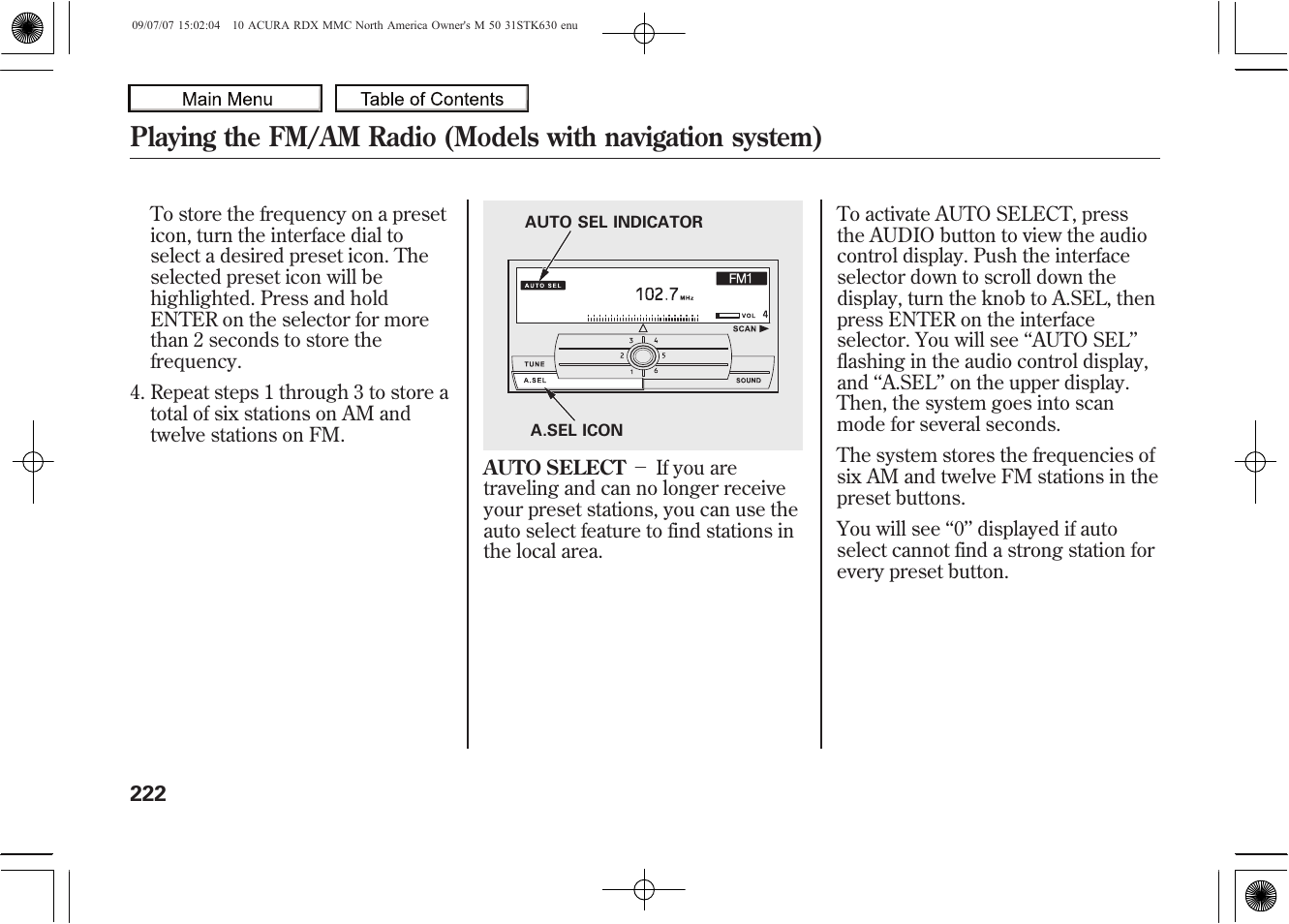 2010 rdx | Acura 2010 RDX User Manual | Page 226 / 514