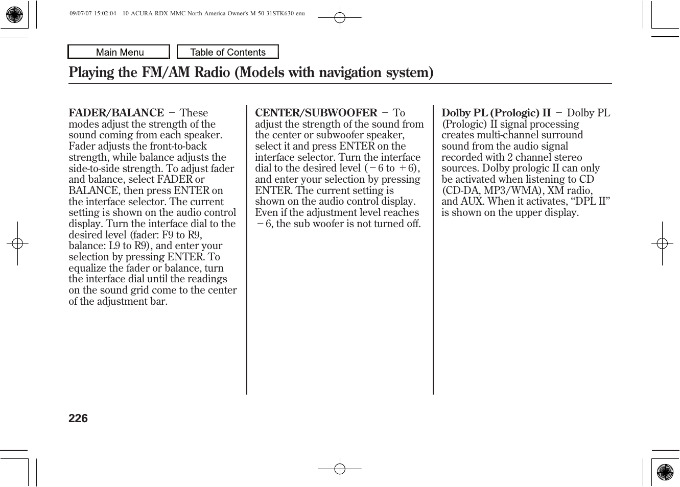 2010 rdx | Acura 2010 RDX User Manual | Page 230 / 514