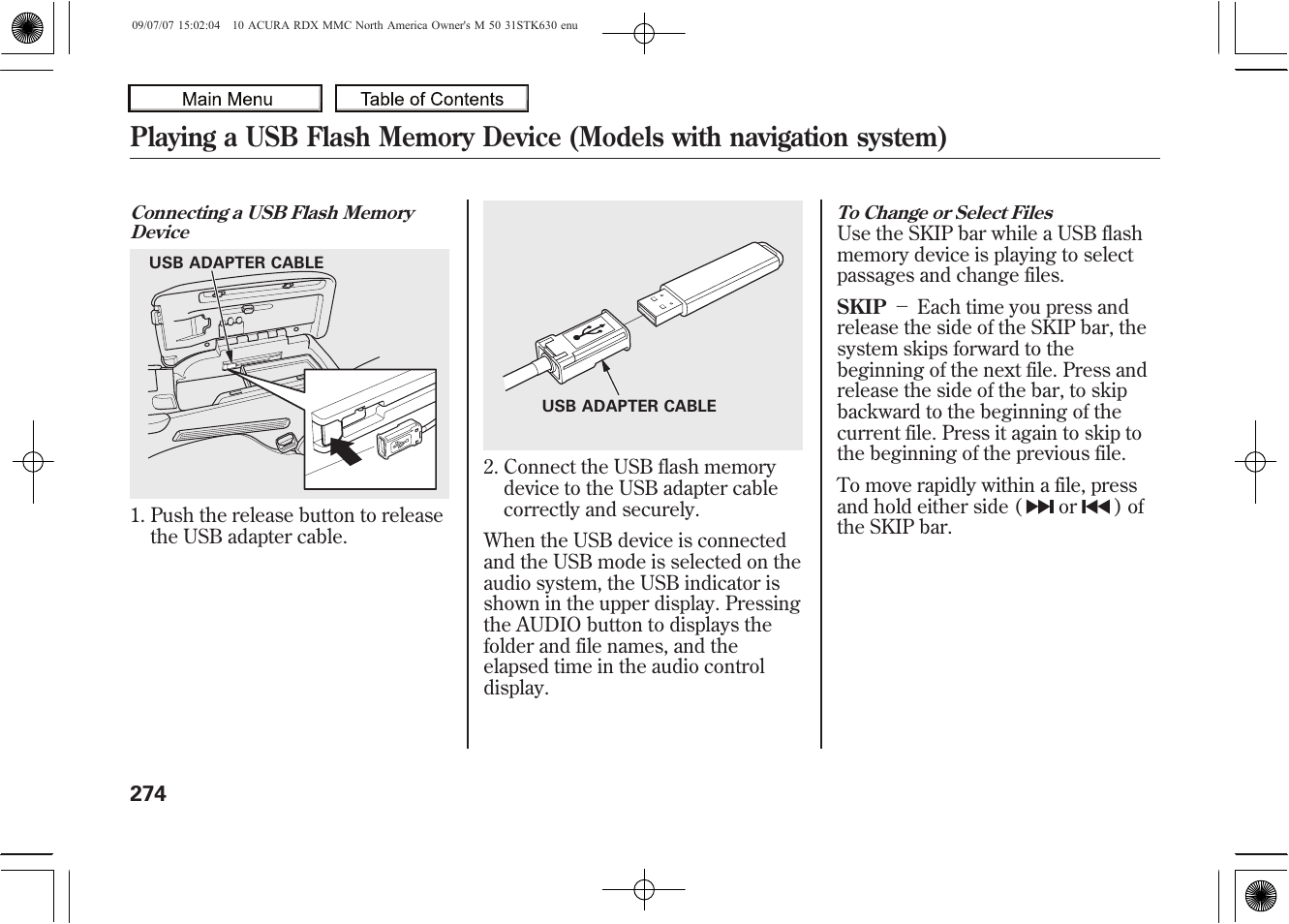 2010 rdx | Acura 2010 RDX User Manual | Page 278 / 514