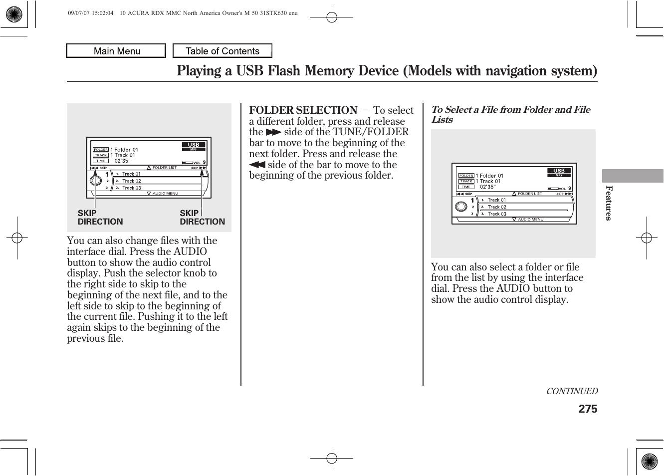 2010 rdx | Acura 2010 RDX User Manual | Page 279 / 514