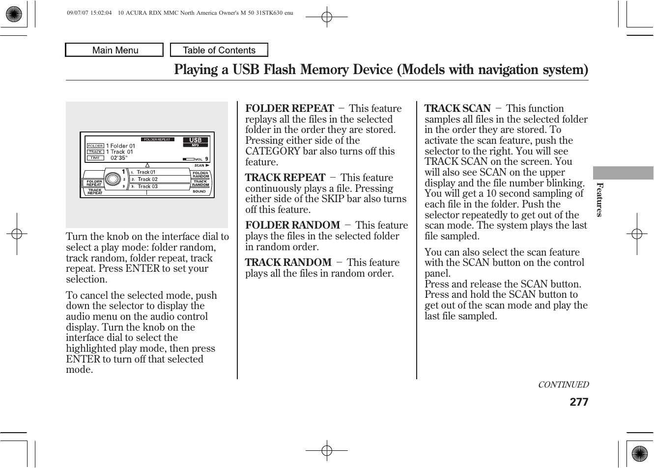 2010 rdx | Acura 2010 RDX User Manual | Page 281 / 514