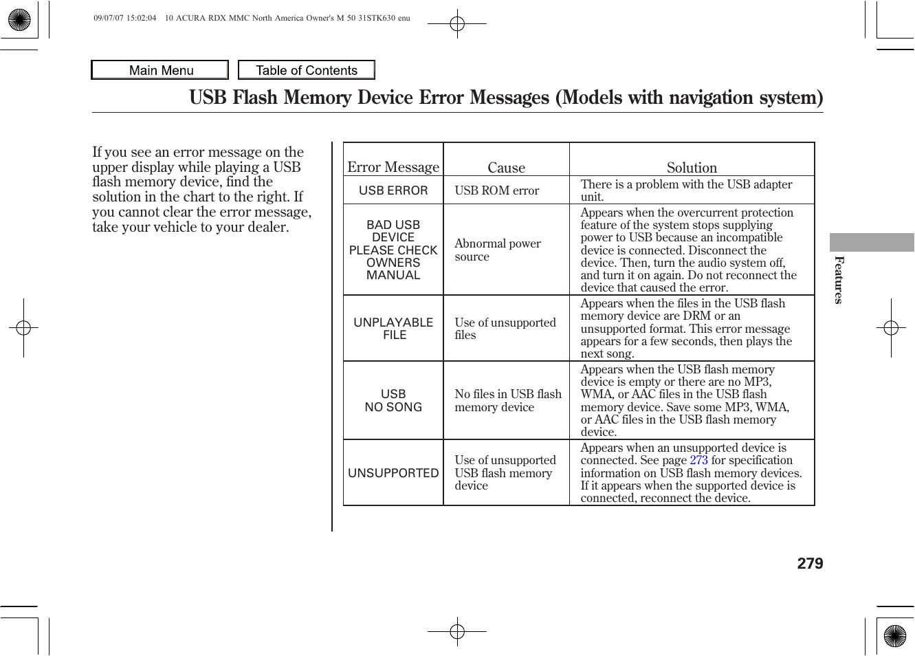 2010 rdx | Acura 2010 RDX User Manual | Page 283 / 514