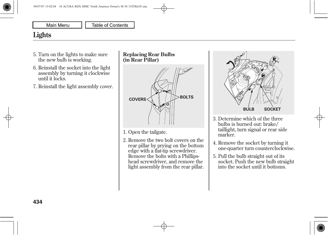 Lights, 2010 rdx | Acura 2010 RDX User Manual | Page 438 / 514