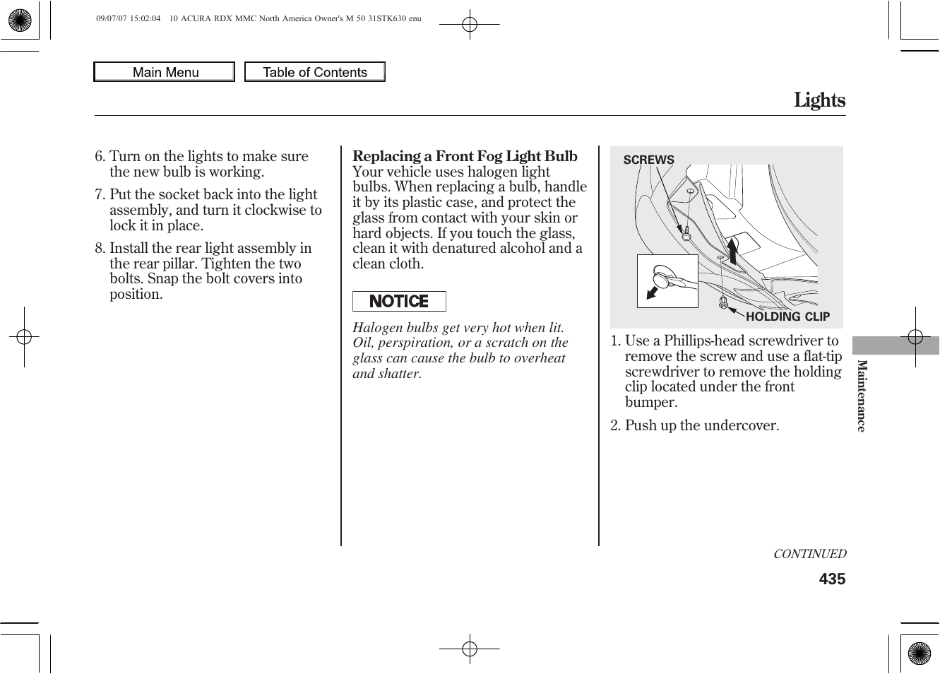 Lights, 2010 rdx | Acura 2010 RDX User Manual | Page 439 / 514