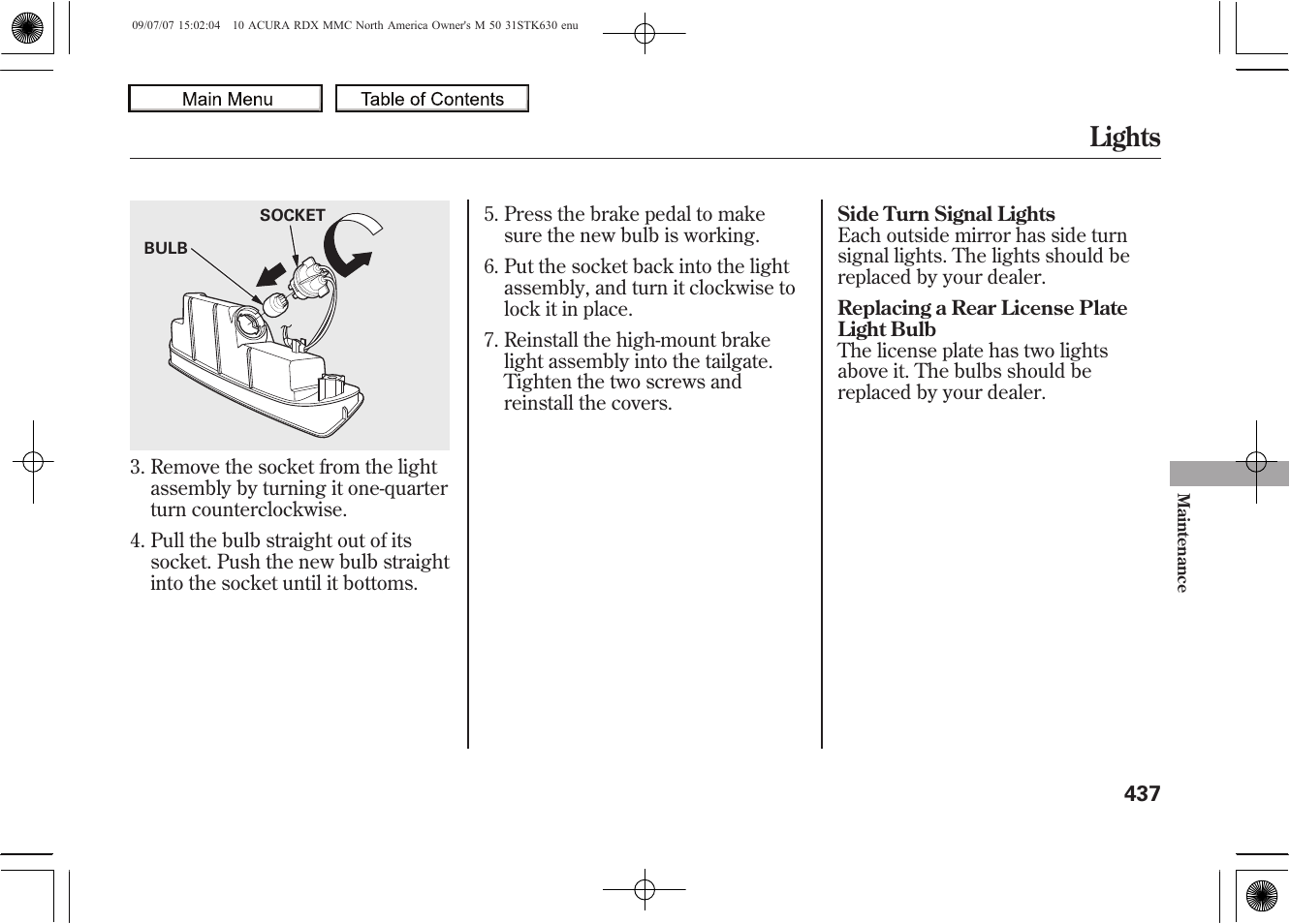 Lights, 2010 rdx | Acura 2010 RDX User Manual | Page 441 / 514