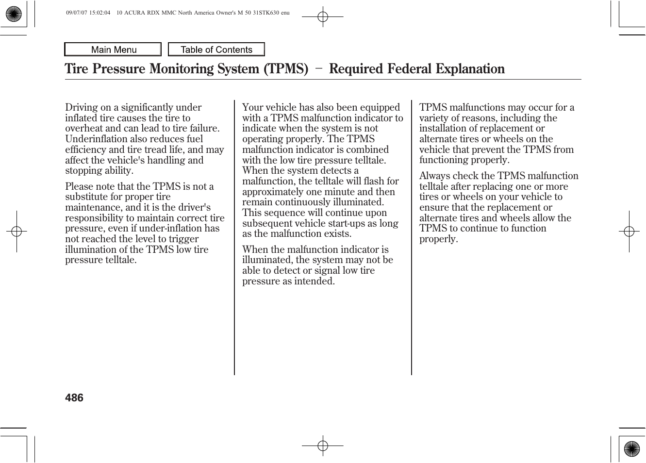 Acura 2010 RDX User Manual | Page 490 / 514