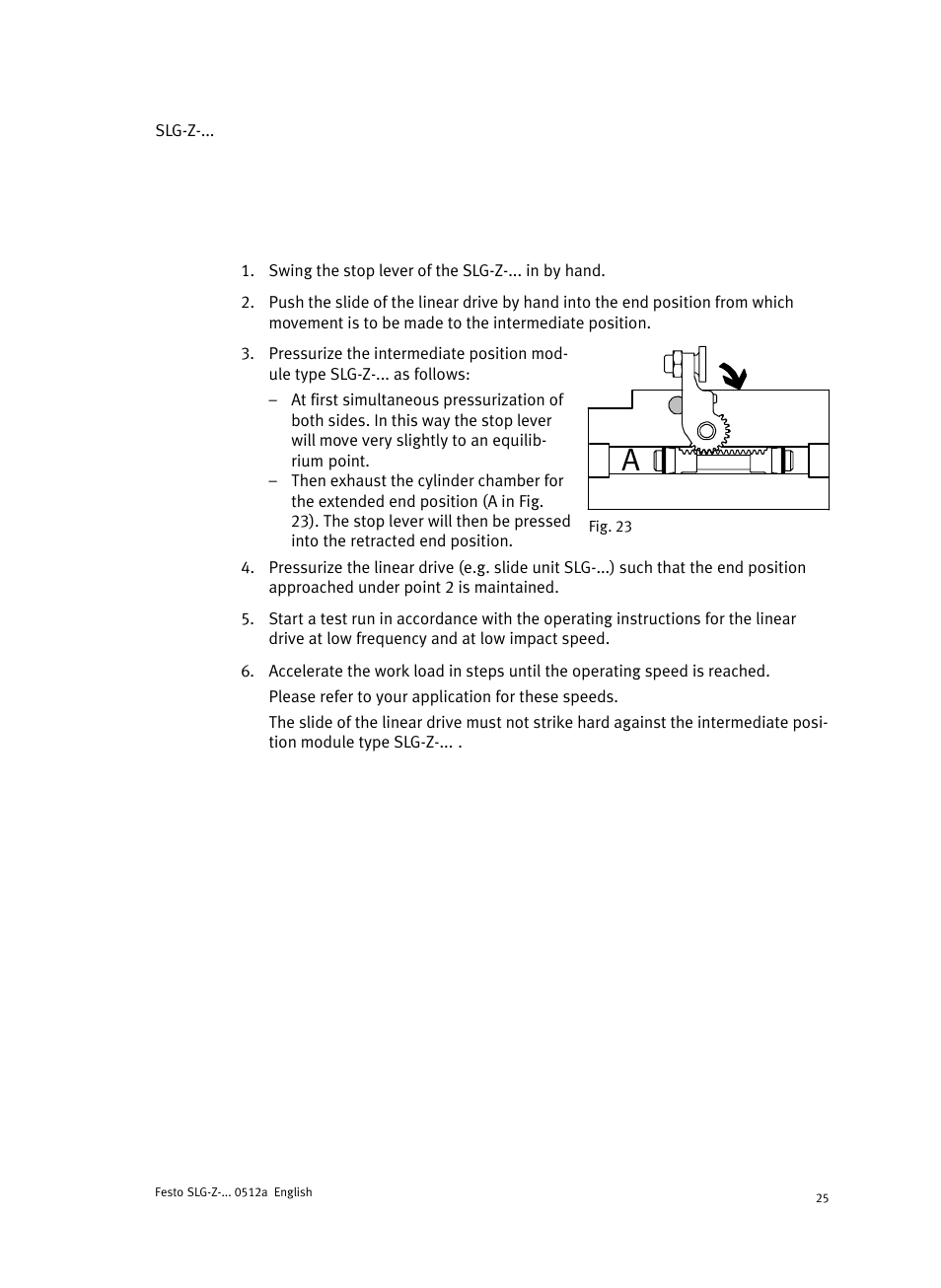 Festo Промежуточная позиция для линейного модуля DGC User Manual | Page 25 / 88