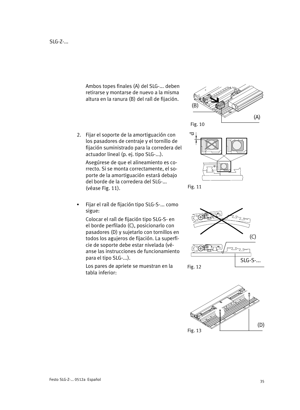 Festo Промежуточная позиция для линейного модуля DGC User Manual | Page 35 / 88