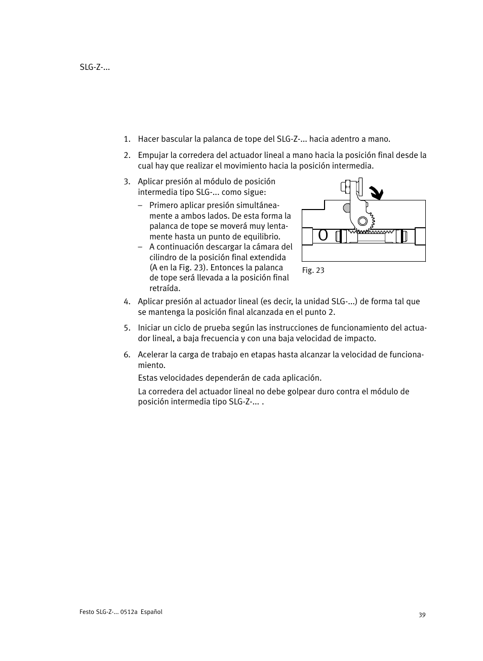 Festo Промежуточная позиция для линейного модуля DGC User Manual | Page 39 / 88