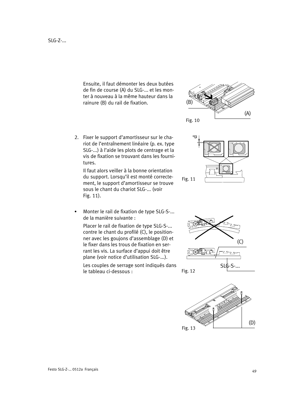 Festo Промежуточная позиция для линейного модуля DGC User Manual | Page 49 / 88
